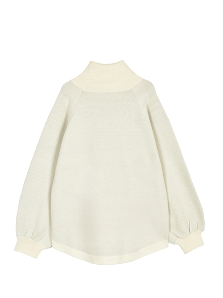 Bonjourなﾊﾟｰﾙﾋﾞｼﾞｭｰﾆｯﾄﾌﾟﾙｵｰﾊﾞｰ 詳細画像 ｵﾌﾎﾜｲﾄ 2