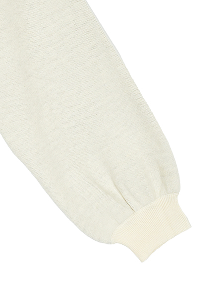 Bonjourなﾊﾟｰﾙﾋﾞｼﾞｭｰﾆｯﾄﾌﾟﾙｵｰﾊﾞｰ 詳細画像 ｵﾌﾎﾜｲﾄ 4