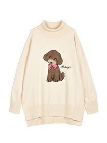 CUTEアニマルニットジャカードプルオーバー