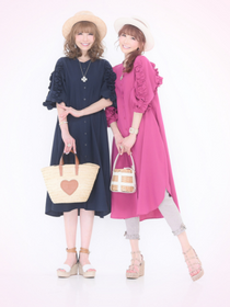 華やかさ増すふりる美人ｶﾞｳﾝﾜﾝﾋﾟｰｽ