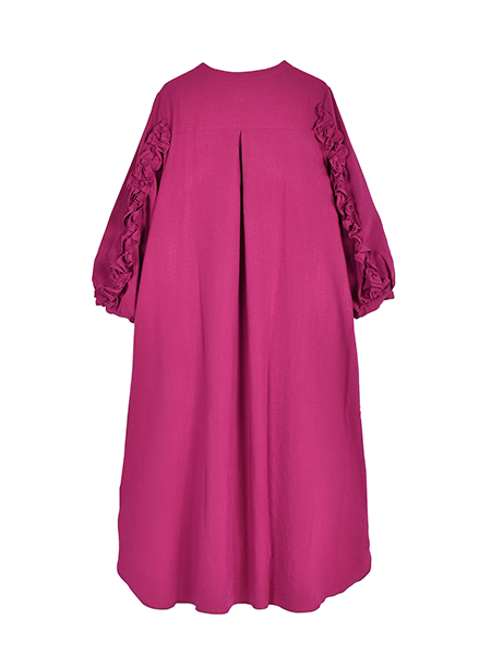 華やかさ増すふりる美人ｶﾞｳﾝﾜﾝﾋﾟｰｽ 詳細画像 ﾋﾟﾝｸ系 2