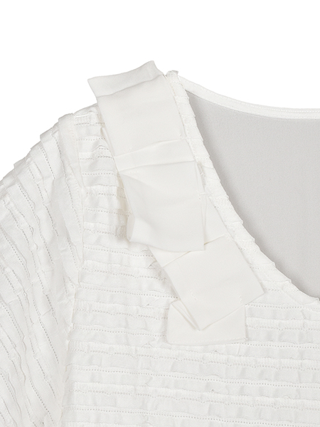 ｸﾁｭｰﾙﾘﾎﾞﾝのｼﾞｬｶｰﾄﾞﾃｨｱｰﾄﾞﾁｭﾆｯｸ 詳細画像 ｵﾌﾎﾜｲﾄ 4