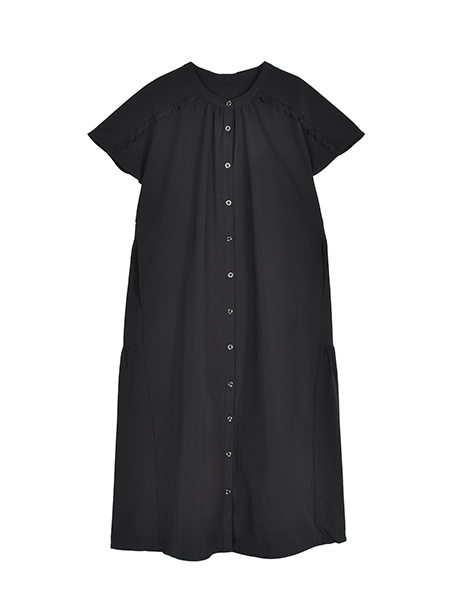 ｳｴｰﾌﾞﾚｰｽの大人ﾃｨｱｰﾄﾞﾜﾝﾋﾟｰｽ 詳細画像 ﾌﾞﾗｯｸ 1