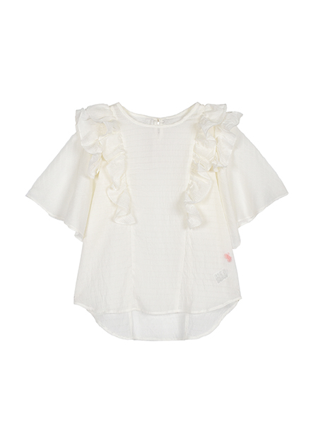 着映えるﾃﾞｺﾗﾃｨﾌﾞふりるﾌﾟﾙｵｰﾊﾞｰ 詳細画像 ｵﾌﾎﾜｲﾄ 1