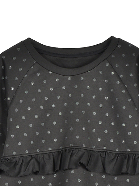 ﾗﾒﾄﾞｯﾄの大人ふりるﾌﾟﾙｵｰﾊﾞｰ 詳細画像 ﾌﾞﾗｯｸ 3