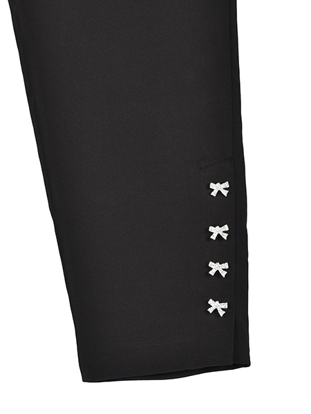 HAPPYｷﾗｷﾗﾘﾎﾞﾝﾎﾞﾀﾝのｽﾀｲﾘｯｼｭﾊﾟﾝﾂ 詳細画像 ﾌﾞﾗｯｸ 6