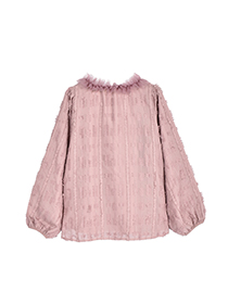 ﾁｭｰﾙﾓﾁｰﾌ刺繍のﾌｪﾐﾆﾝﾌﾟﾙｵｰﾊﾞｰ 詳細画像