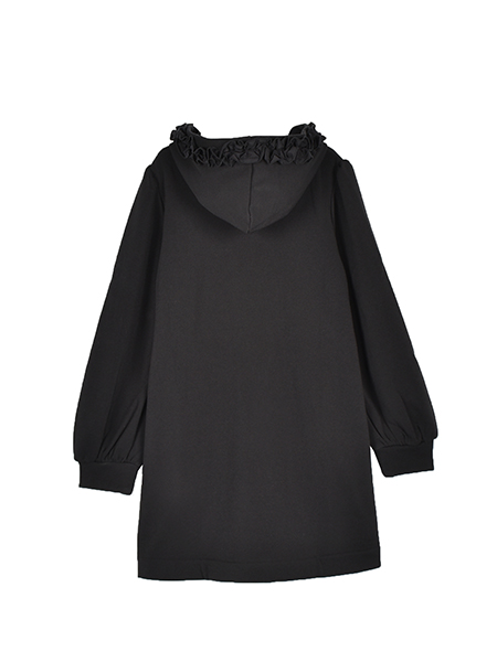 ﾌｪﾐﾆﾝﾌｫﾙﾑなﾌﾞｰｹふりるﾌｰﾃﾞｨﾁｭﾆｯｸ 詳細画像 ﾌﾞﾗｯｸ 2