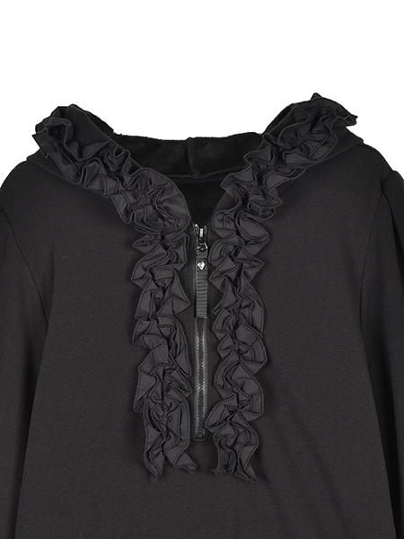 ﾌｪﾐﾆﾝﾌｫﾙﾑなﾌﾞｰｹふりるﾌｰﾃﾞｨﾁｭﾆｯｸ 詳細画像 ﾌﾞﾗｯｸ 3