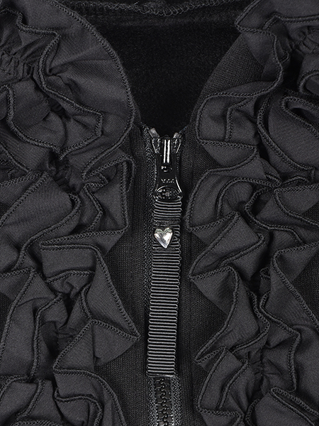 ﾌｪﾐﾆﾝﾌｫﾙﾑなﾌﾞｰｹふりるﾌｰﾃﾞｨﾁｭﾆｯｸ 詳細画像 ﾌﾞﾗｯｸ 4