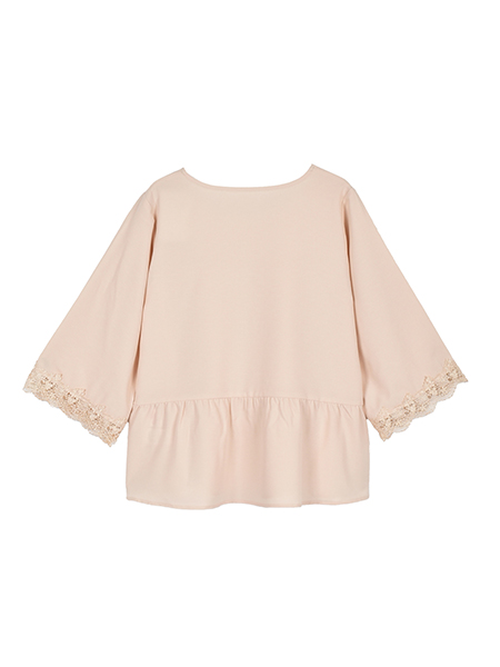 ﾘｯﾁﾚｰｽのｴﾚｶﾞﾝﾄﾌﾚｱﾌﾟﾙｵｰﾊﾞｰ 詳細画像 ﾍﾞｰｼﾞｭ系 2