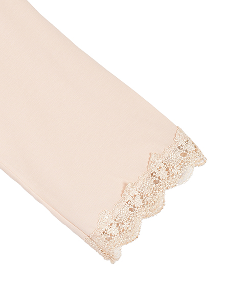 ﾘｯﾁﾚｰｽのｴﾚｶﾞﾝﾄﾌﾚｱﾌﾟﾙｵｰﾊﾞｰ 詳細画像 ﾍﾞｰｼﾞｭ系 4