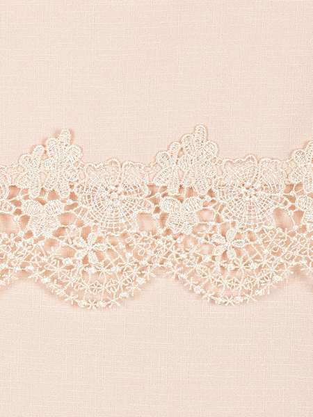 ﾘｯﾁﾚｰｽのｴﾚｶﾞﾝﾄﾌﾚｱﾌﾟﾙｵｰﾊﾞｰ 詳細画像 ﾍﾞｰｼﾞｭ系 6