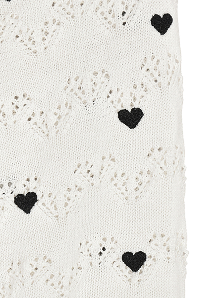 ﾊｰﾄﾚｰｽ編みのLOVE刺繍ﾆｯﾄｶｰﾃﾞ 詳細画像 ｴｸﾘｭ 5