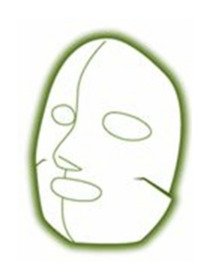 金華ゴールド 3Dモイストマスク 抹茶3枚セット（３Dシート状美容液マスク） 詳細画像